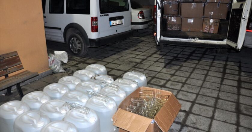 İstanbul’da 86 bin litre sahte ve yasadışı içecek ele geçirildi