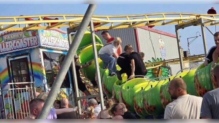 Eğlence Parkı’nda Korku Dolu Anlar: Eğlence Treni Yaydan Çıktı – Son Dakika Dünya Haberleri