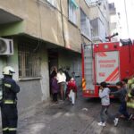 Diyarbakır’da binada yangın: 8 kişi dumandan etkilendi